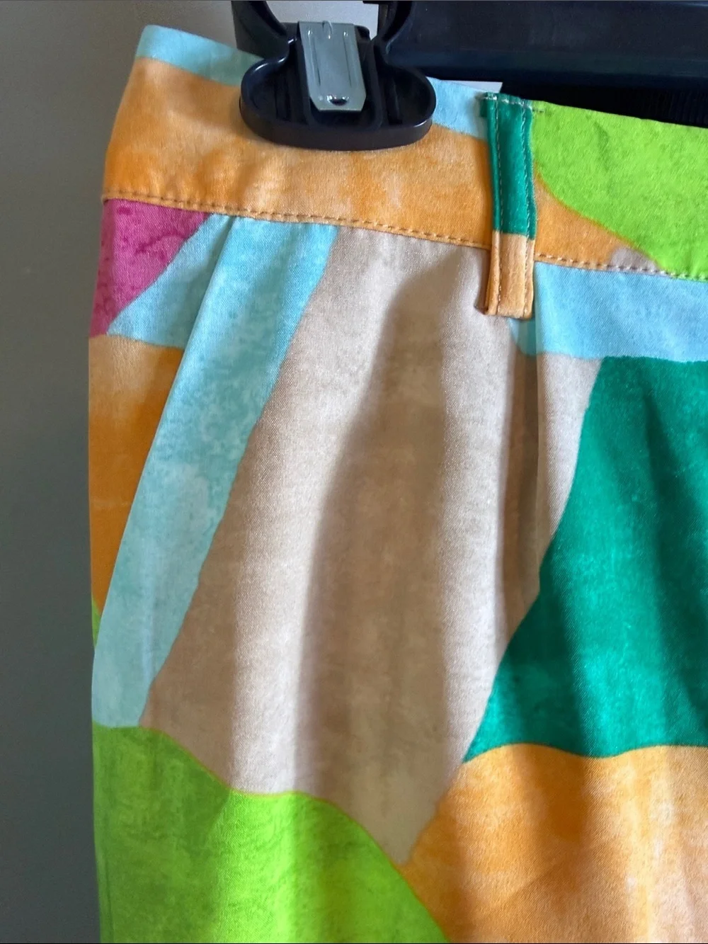 Versona Vibrant Geo-Print Wide Leg Pants - Multicolor Sz 8 NWT